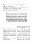 Research paper thumbnail of Phylogenetics, genome diversity and origin of modern leopard, Panthera pardus