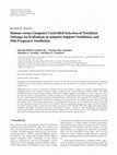 Research paper thumbnail of Human versus Computer Controlled Selection of Ventilator Settings: An Evaluation of Adaptive Support Ventilation and Mid-Frequency Ventilation