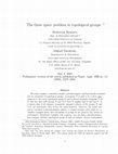 Research paper thumbnail of The three space problem in topological groups