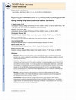 Research paper thumbnail of Exploring household income as a predictor of psychological well-being among long-term colorectal cancer survivors