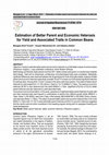 Research paper thumbnail of Estimation of Better Parent and Economic Heterosis for Yield and Associated Traits in Common Beans