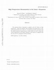 Research paper thumbnail of High temperature resummation in the linear delta expansion