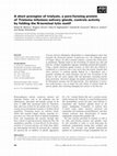 Research paper thumbnail of A short proregion of trialysin, a pore-forming protein of Triatoma infestans salivary glands, controls activity by folding the N-terminal lytic motif