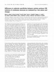 Research paper thumbnail of Differences in substrate specificities between cysteine protease CPB isoforms of Leishmania mexicana are mediated by a few amino acid changes