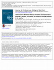 Research paper thumbnail of Associations between eating occasion characteristics and age, gender, presence of children and BMI among U.S. adults