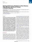 Research paper thumbnail of Entering Adolescence: Resistance to Peer Influence, Risky Behavior, and Neural Changes in Emotion Reactivity