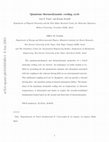 Research paper thumbnail of Quantum thermodynamic cooling cycle