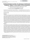 Research paper thumbnail of Epidemiological profile of cutaneous leishmaniasis in an endemic region in the State of Rio de Janeiro, Brazil