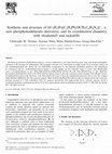 Research paper thumbnail of Synthesis and structure of [(C< sub> 5</sub> H< sub> 5</sub>) Fe (C< sub> 5</sub> H< sub> 4</sub> PS< sub> 2</sub> OCH< sub> 2</sub> C< sub> 6</sub> H< sub> 4</sub> N< sub> 3</sub>)]< sup>-</sup>, a new phosphonodithioate derivative, and its coordination chemistry with rhodium (I) and nickel (II)