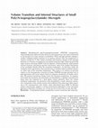 Research paper thumbnail of Volume transition and internal structures of small poly( N -isopropylacrylamide) microgels