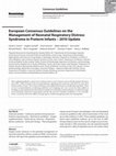 Research paper thumbnail of European consensus guidelines on the management of neonatal respiratory distress syndrome