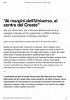 Research paper thumbnail of Intervista sul libro "Ai margini dell'universo, al centro del creato"