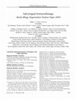 Research paper thumbnail of Sub-lingual Immunotherapy: World Allergy Organization Position Paper 2009