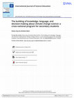 Research paper thumbnail of The building of knowledge, language, and decision-making about climate change science: a cross-national program for secondary students