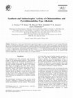 Research paper thumbnail of Synthesis and antinociceptive activity of chimonanthines and pyrrolidinoindoline-Type alkaloids