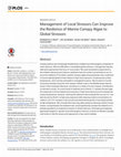 Research paper thumbnail of Management of Local Stressors Can Improve the Resilience of Marine Canopy Algae to Global Stressors