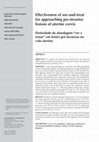 Research paper thumbnail of Effectiveness of see-and-treat for approaching pre-invasive lesions of uterine cervix