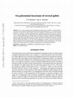 Research paper thumbnail of On polynomial invariants of several qubits