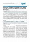 Research paper thumbnail of Strengthening the enabling environment for women and girls: what is the evidence in social and structural approaches in the HIV response?