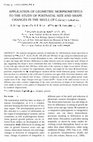 Research paper thumbnail of Application of geometric morphometrics to the study of postnatal size and shape changes in the skull of Calomys expulsus