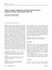 Research paper thumbnail of Primary pituitary lymphoma in immunocompetent patient: diagnostic problems and prolonged follow-up