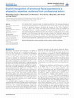 Research paper thumbnail of Explicit recognition of emotional facial expressions is shaped by expertise: evidence from professional actors