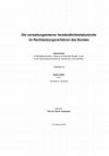 Research paper thumbnail of Die verwaltungsinterne Verständlichkeitskontrolle im Rechtsetzungsverfahren des Bundes