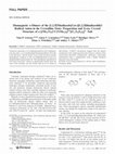 Research paper thumbnail of Diamagnetic π-Dimers of the [1,2,5]Thiadiazolo[3,4-c][1,2,5]thiadiazolidyl Radical Anion in the Crystalline State: Preparation and X-ray Crystal Structure of a [(Me2N)2CC(NMe2)2]2+[(C2N4S2)2]2– Salt