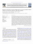 Research paper thumbnail of Responses of the black sea urchin Tetrapygus niger to its sea-star predators Heliaster helianthus and Meyenaster gelatinosus under field conditions