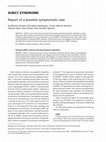 Research paper thumbnail of SUNCT syndrome: report of a possible symptomatic case