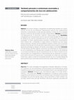 Research paper thumbnail of Variáveis pessoais e contextuais associadas a comportamentos de risco em adolescentes Personal and contextual variables associated with risk behaviors in adolescents