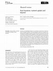 Research paper thumbnail of Rust haustoria: nutrient uptake and beyond