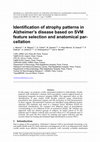 Research paper thumbnail of Identification of Atrophy Patterns in Alzheimer’s Disease Based on SVM Feature Selection and Anatomical Parcellation