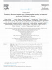 Research paper thumbnail of Donepezil decreases annual rate of hippocampal atrophy in suspected prodromal Alzheimer's disease