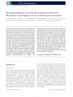 Research paper thumbnail of Recommendations from the International Consensus Workshop: convergence on an orofacial pain taxonomy