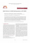 Research paper thumbnail of Multi-Dielectric & Multi-Band operations on RF MEMS