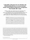 Research paper thumbnail of Unhealthy Lifestyles Do Not Mediate the Relationship Between Socioeconomic Status and Incident Depressive Symptoms: The Health ABC study