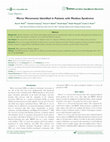 Research paper thumbnail of Mirror movements identified in patients with moebius syndrome