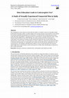 Research paper thumbnail of Does Education Leads to Contraceptive Use? A Study of Sexually Experienced Unmarried Men in India