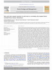 Research paper thumbnail of Intra and inter-annual variation in seed rain in a secondary dry tropical forest excluded from chronic disturbance