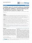 Research paper thumbnail of Candidate genes for alcohol preference identified by expression profiling in alcohol-preferring and -nonpreferring reciprocal congenic rats