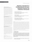 Research paper thumbnail of Magnitude and intensity of the internationalization of the large distribution retailer: an international comparison