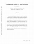 Research paper thumbnail of Critical end point behavior in a binary fluid mixture