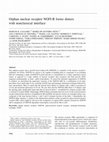 Research paper thumbnail of Orphan nuclear receptor NGFI-B forms dimers with nonclassical interface