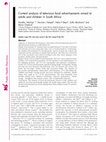 Research paper thumbnail of Content analysis of television food advertisements aimed at adults and children in South Africa