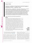 Research paper thumbnail of Nutritional contribution of street foods to the diet of people in developing countries: a systematic review