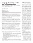 Research paper thumbnail of Language proficiency, gender and self-reported health: an analysis of the first two waves of the longitudinal survey of immigrants to Canada