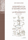 Research paper thumbnail of Interprétation et signification à la Renaissance: le cas du droit