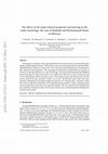 Research paper thumbnail of The effects of the target material properties and layering on the crater chronology: The case of Raditladi and Rachmaninoff basins on Mercury