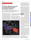 Research paper thumbnail of RNA splicing. The human splicing code reveals new insights into the genetic determinants of disease